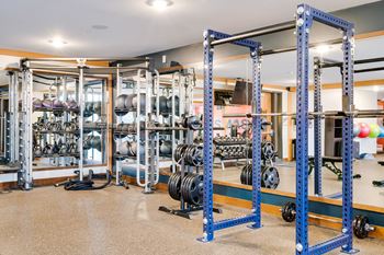 Expansive fitness center